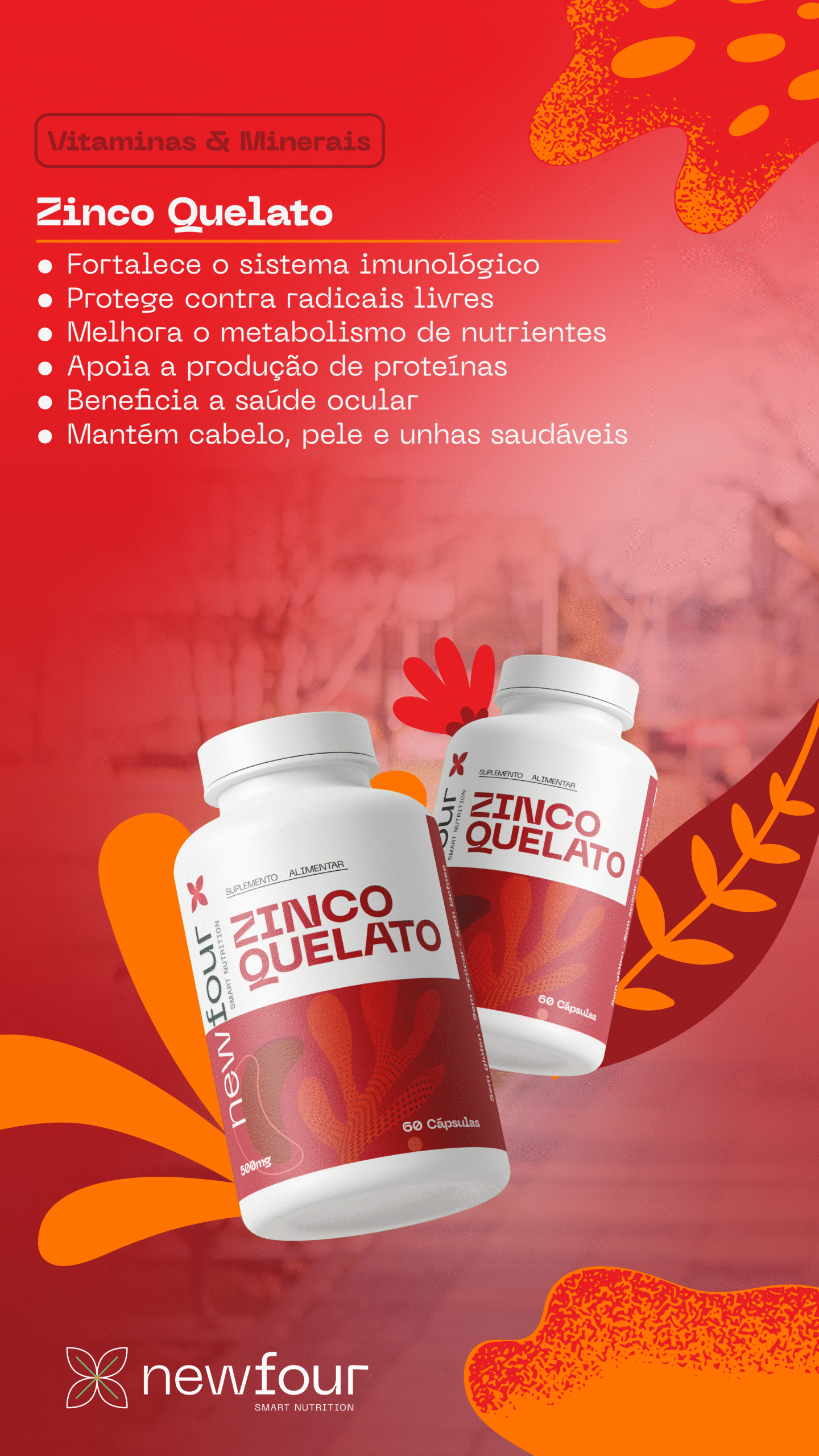 Zinco Quelato – Cuidado com Pele, Unhas e Imunidade