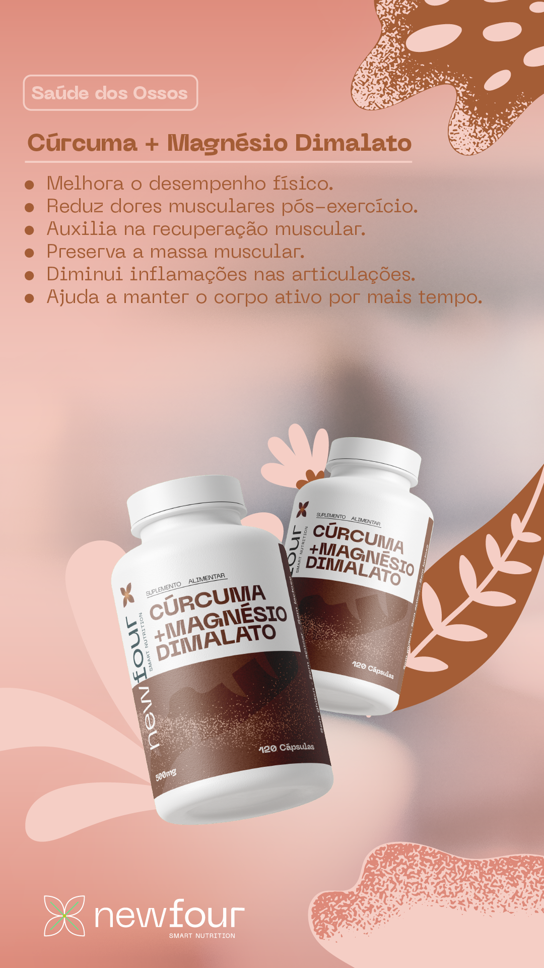 Cúrcuma + Magnésio – Anti-inflamatório Natural com Ação Profunda